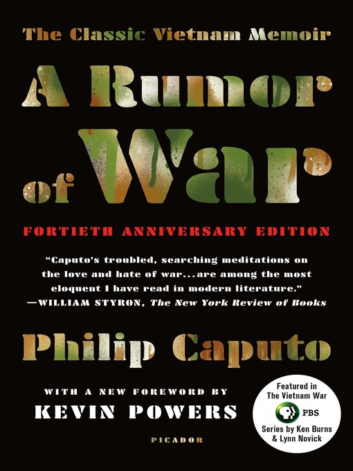 rumor of war by philip caputo essay The lives of those who served in vietnam those who survived were forever altered i just completed philip caputo’s a rumor of war,. rumor of war by philip caputo essay The lives of those who served in vietnam those who survived were forever altered i just completed philip caputo’s a rumor of war,.
